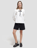 Connexion Ribbon Neck Kemeja Wanita