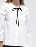 Connexion Ribbon Neck Kemeja Wanita