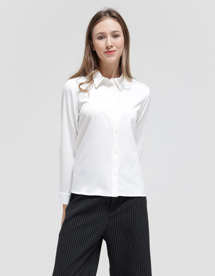 Connexion Long Sleeve Shirt Basic Fabric Soft Stretch