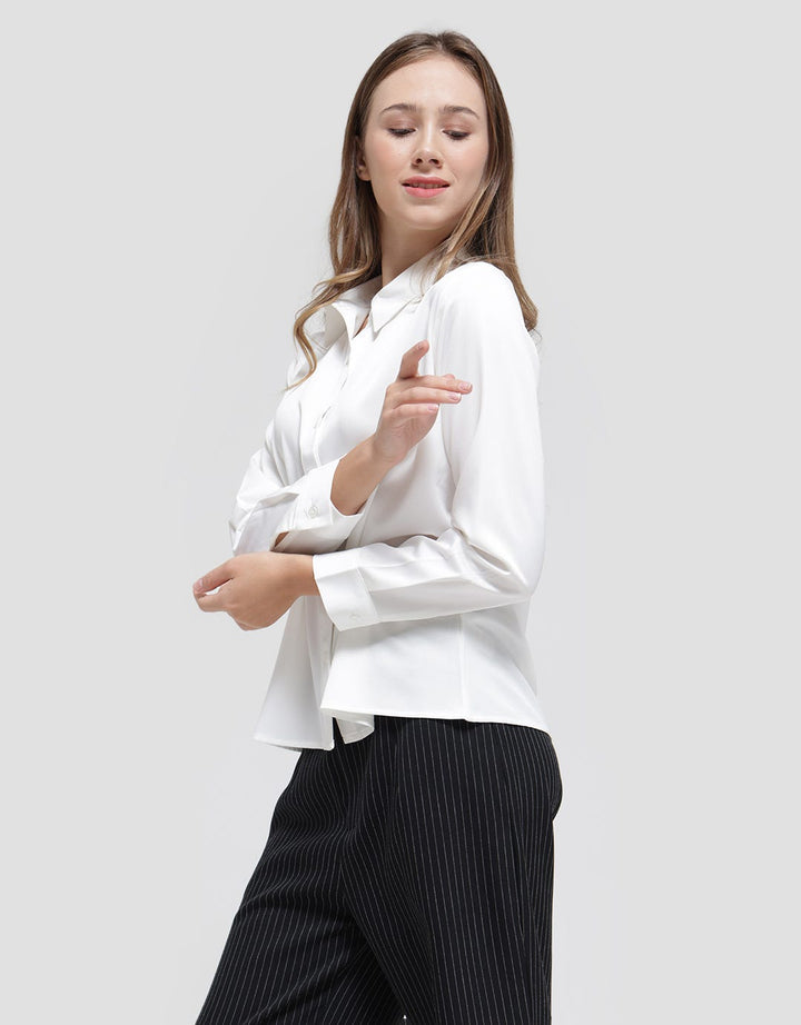Connexion Long Sleeve Shirt Basic Fabric Soft Stretch