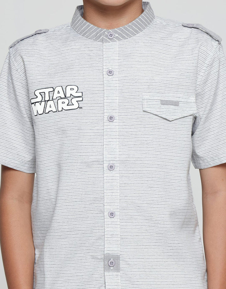 Star Wars Trooper Kemeja Koko Lengan Panjang Anak Laki-Laki