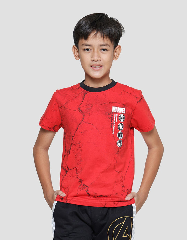 Marvel Boys Avenger Lighting Short Sleeve T-Shirt