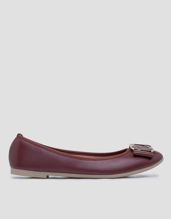 St. Yves Ballerina Brooch Sepatu Flat Wanita