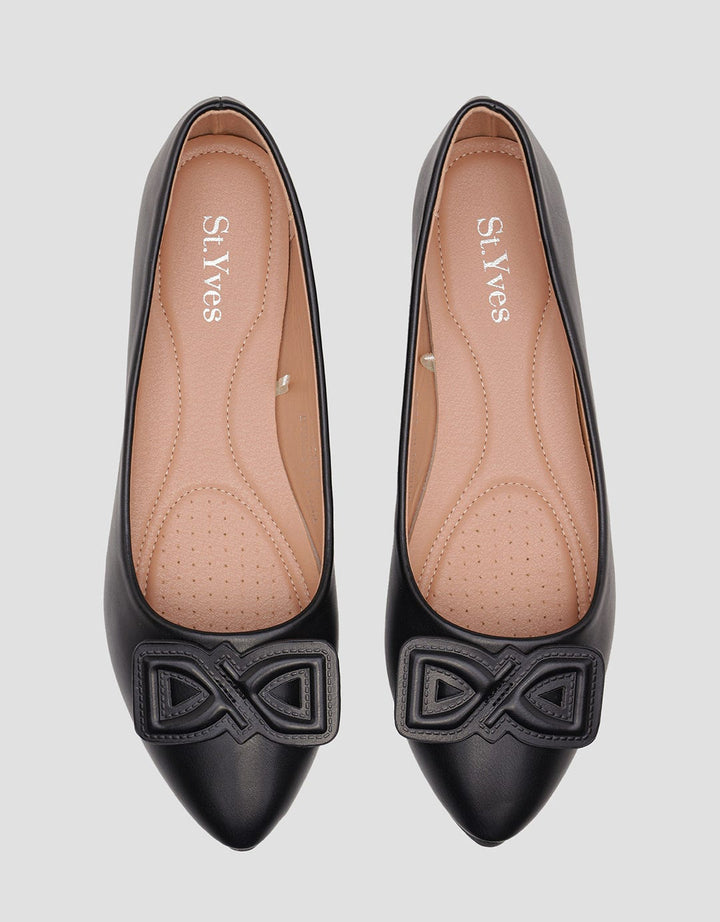 St. Yves Ballerina Buckle Sepatu Flat Wanita