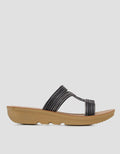 St. Yves Slipper Cross Sandal Wedges Wanita