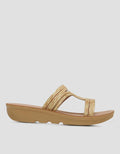 St. Yves Slipper Cross Sandal Wedges Wanita