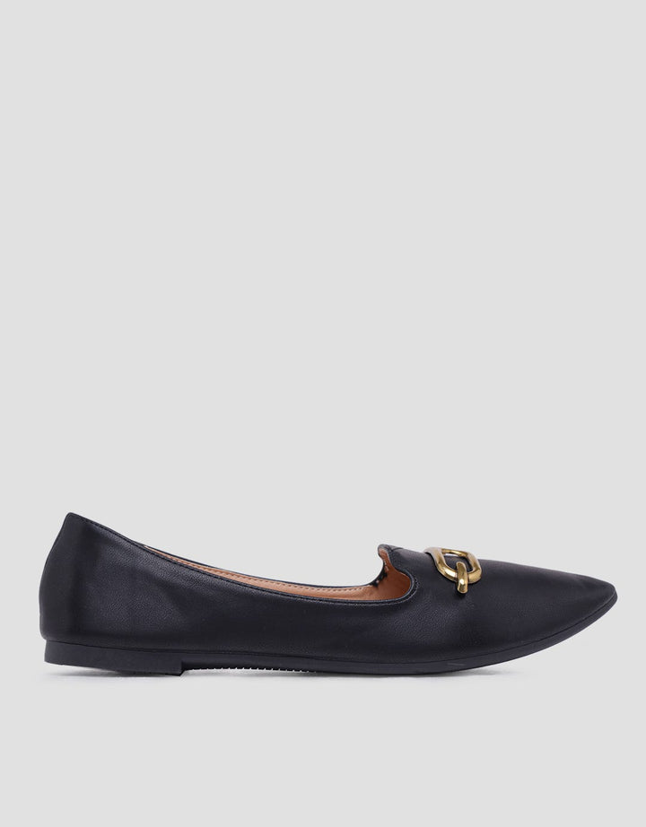 St. Yves Goldie Buckle Sepatu Flat Wanita