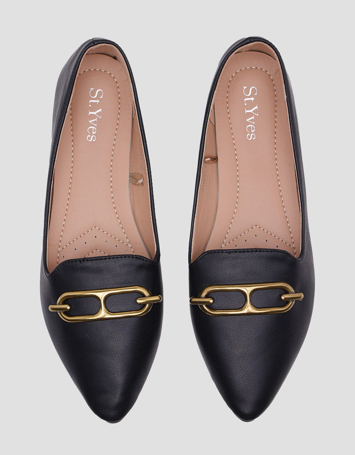 St. Yves Goldie Buckle Sepatu Flat Wanita
