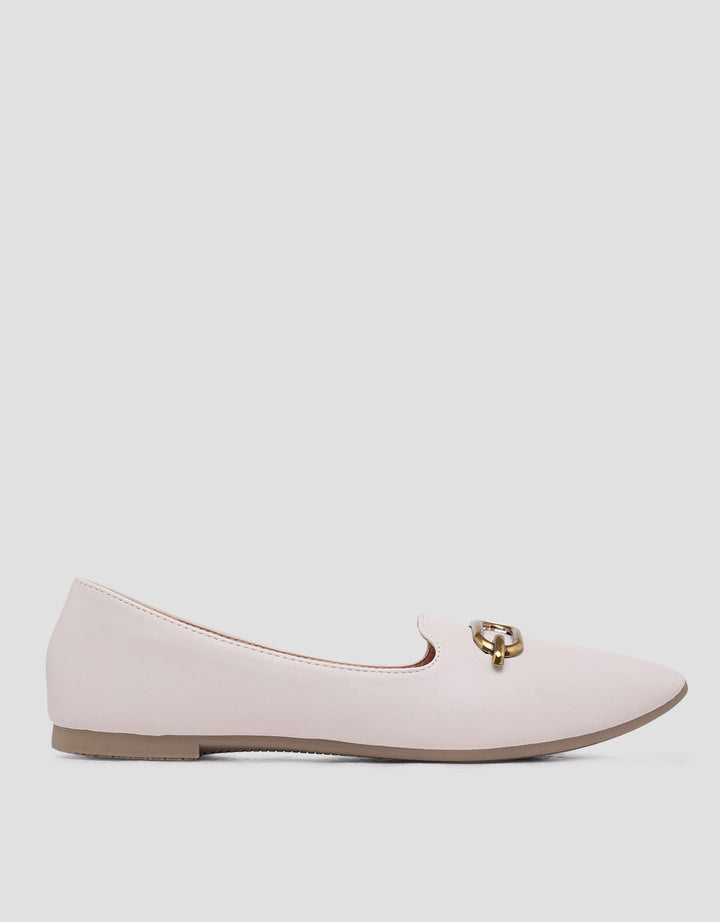 St. Yves Goldie Buckle Sepatu Flat Wanita