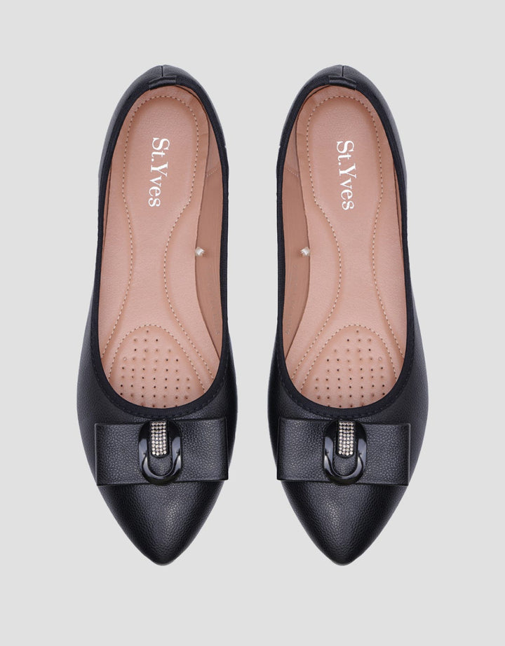 St. Yves Broch Ribbon Sepatu Flat Wanita