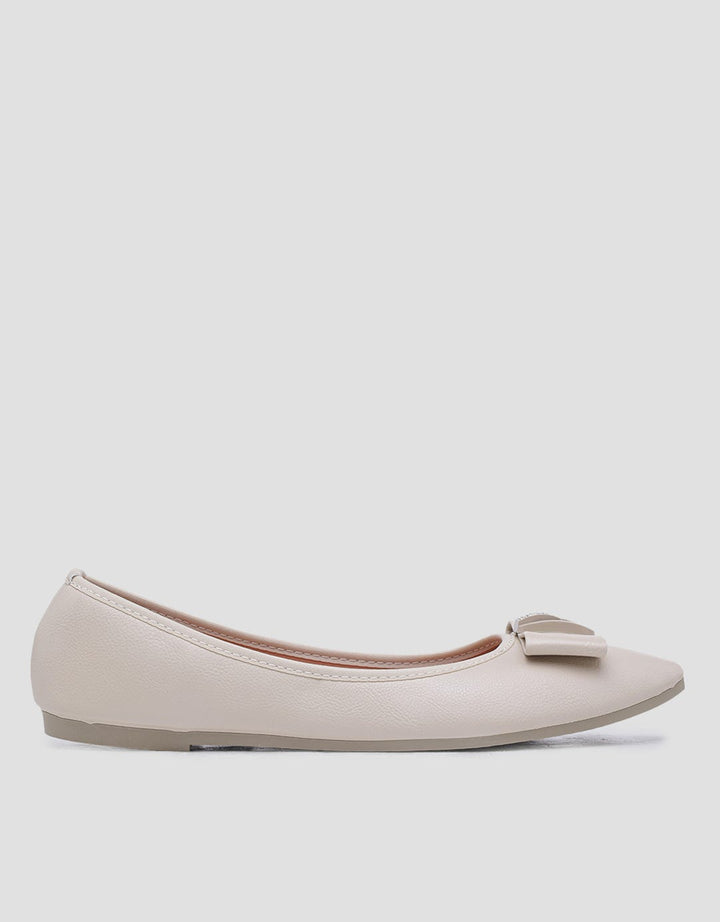 St. Yves Broch Ribbon Sepatu Flat Wanita