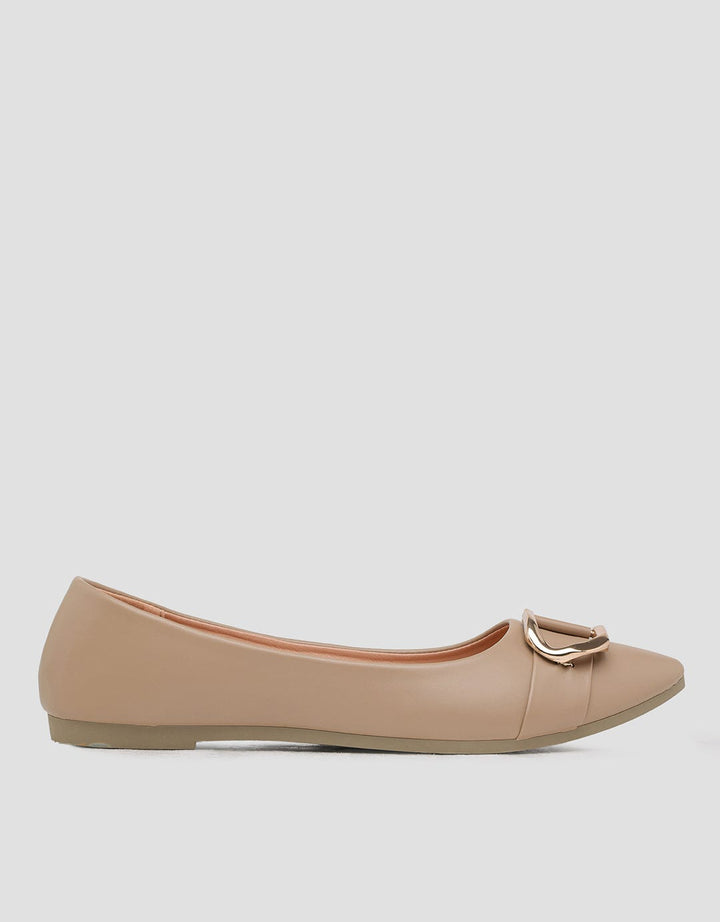 St. Yves Pointed Sepatu Ballerina Wanita
