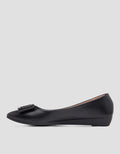 St. Yves Pointy Ballerina Flat Shoes Wanita