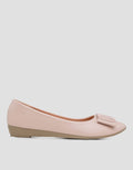 St. Yves Pointy Ballerina Flat Shoes Wanita
