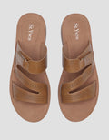St. Yves Wq49 Velcro Strap Sandal Slipper Wanita