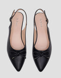 St. Yves Slingback Ribbon Sepatu Flat Wanita