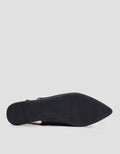 St. Yves Slingback Ribbon Sepatu Flat Wanita