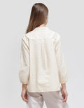 Connexion Dobby V Blouse Wanita