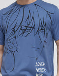American Jeans Short Sleeve T-Shirt Anime Faces Print