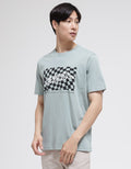 American Jeans Checker Print Basic Kaos Pria