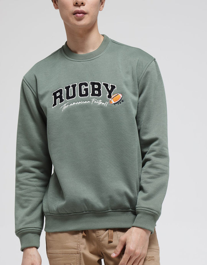 American Jeans Sweatshirt Rugbt Embroidery