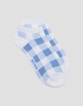Nevada Checked Pattern Kaus Kaki Ankle Wanita