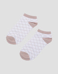 Nevada Cross Pattern Kaus Kaki Ankle Wanita