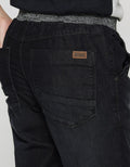 Nevada Long Denim Pants Rib Cuff Non Stretch