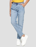 Nevada Long Denim Pants Rib Bleach Scrap