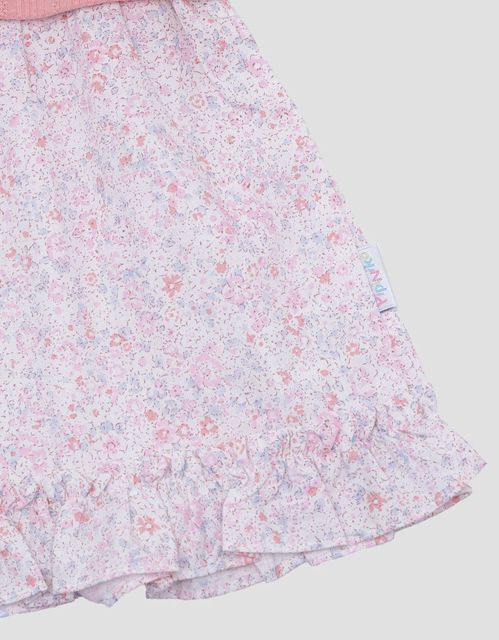 Pipiniko Midi Dress Short Sleeve Combi Collar Girls