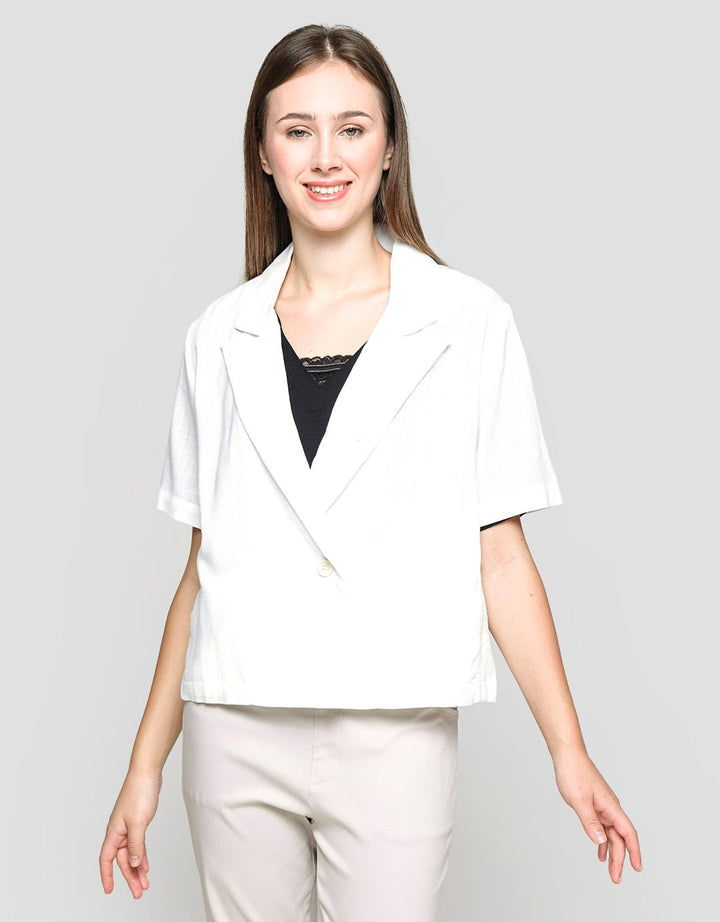 Connexion Blazer Short Sleeve Skuder Linen