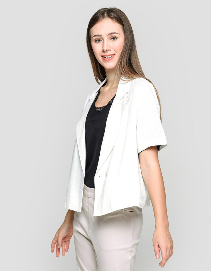 Connexion Blazer Short Sleeve Skuder Linen