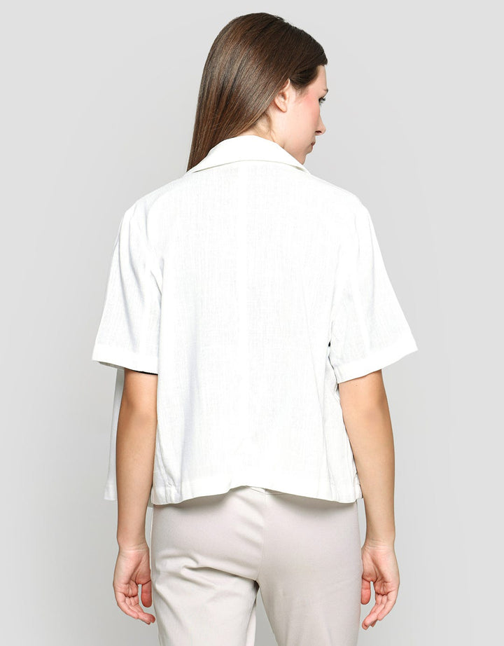 Connexion Blazer Short Sleeve Skuder Linen