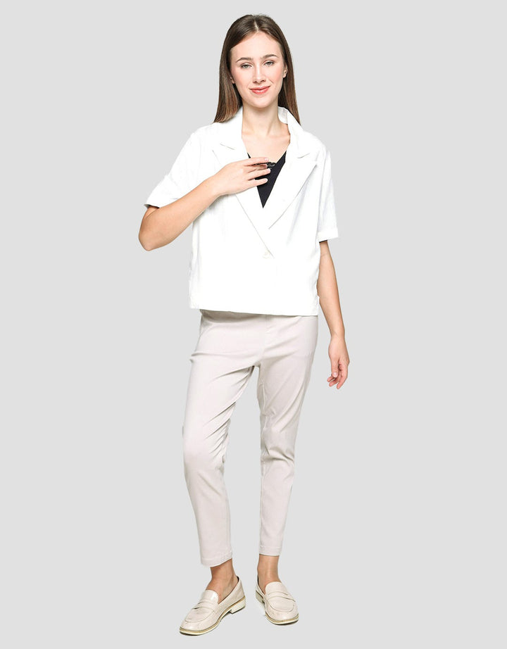 Connexion Blazer Short Sleeve Skuder Linen