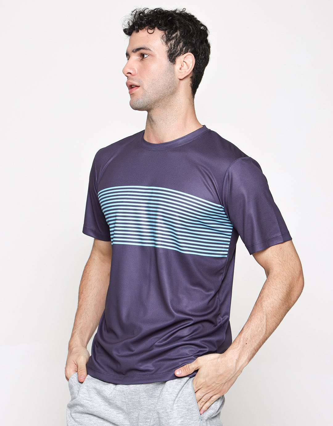 Nevada Sport Short Sleeve T-Shirt Sublime Stripe Non Hole Mesh Quick Dry