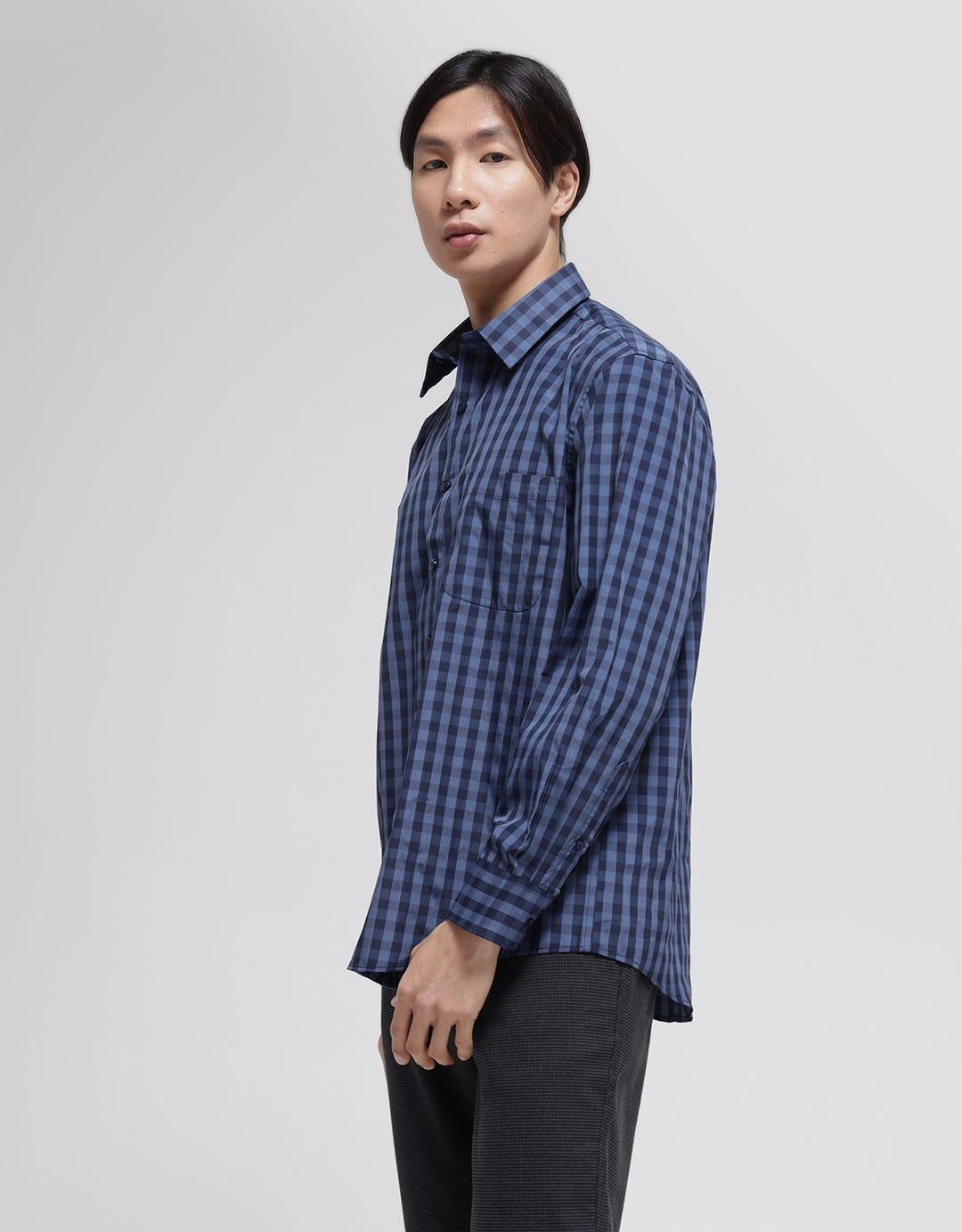 Cole Long Sleeve Shirt Regular Check