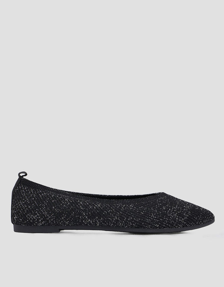 Connexion Ballerina Texture Sepatu Flat Wanita