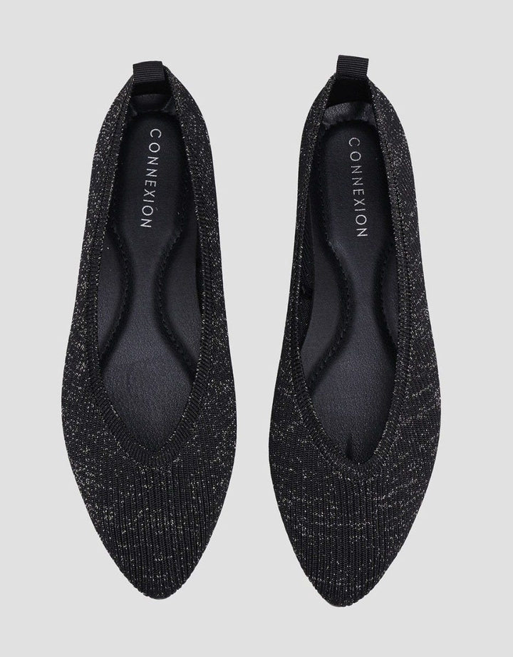 Connexion Ballerina Texture Sepatu Flat Wanita