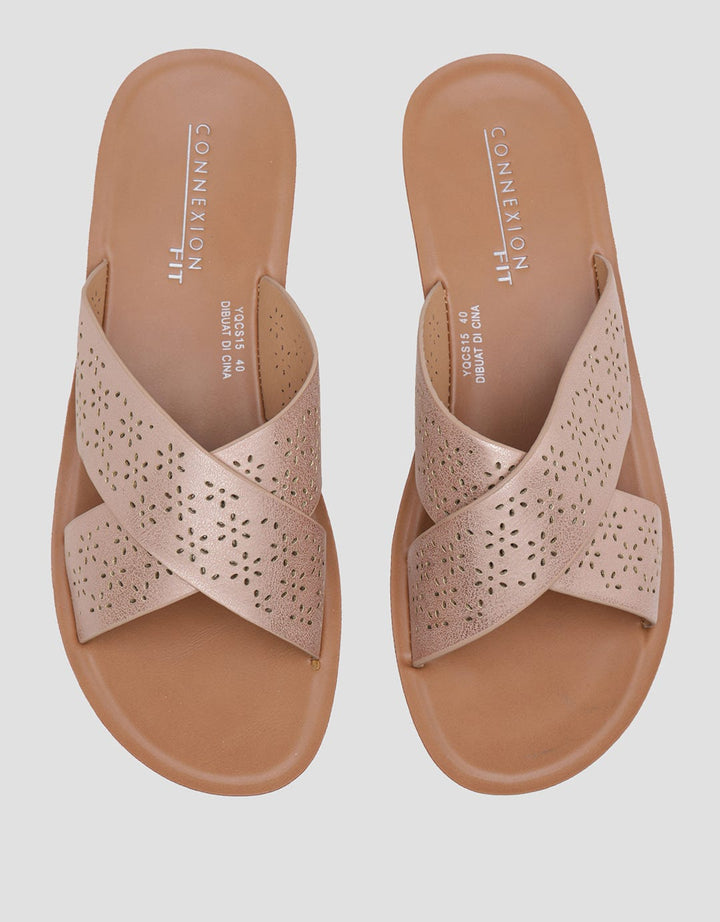 Connexion Lasser Cut Strap Slipper Women's Sandals