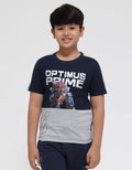 Character Short Sleeve T-Shirt Print Optimus Logo List