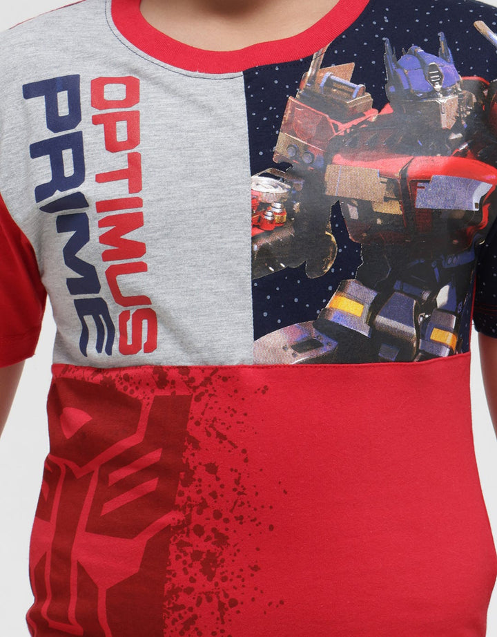 Character TF7 Optimus Cut Kaos Anak Laki-laki