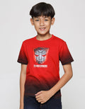 Character Short Sleeve T-Shirt Print Logo Autobots Ombre