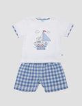 Pipiniko Set Boys Combi Woven Short Bear Sailor
