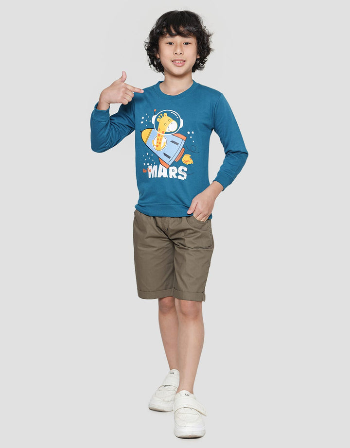 Little M Giraffe To Mars Sweater Anak Laki-laki