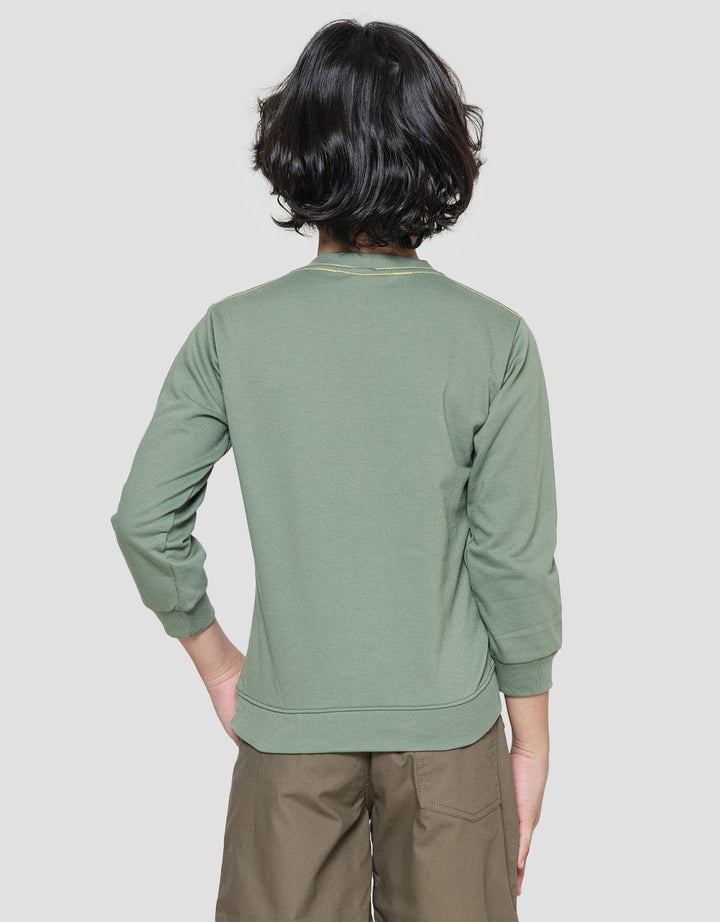 Little M Awesome Dino Sweater Anak Laki-laki