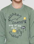 Little M Awesome Dino Sweater Anak Laki-laki