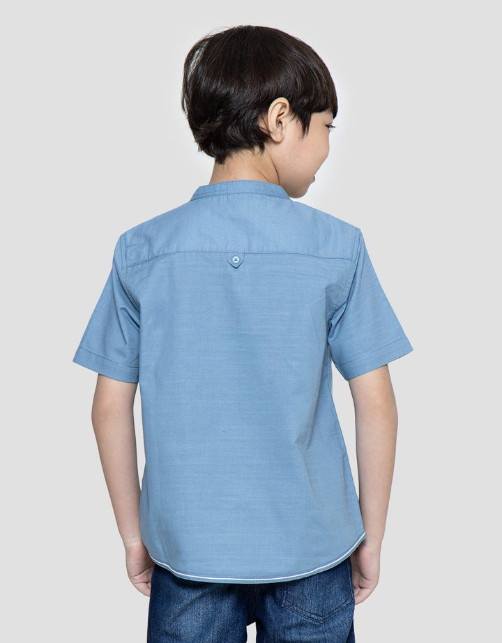 Little M Solid Slub Boys Koko Shirt