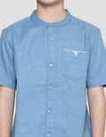 Little M Solid Slub Boys Koko Shirt