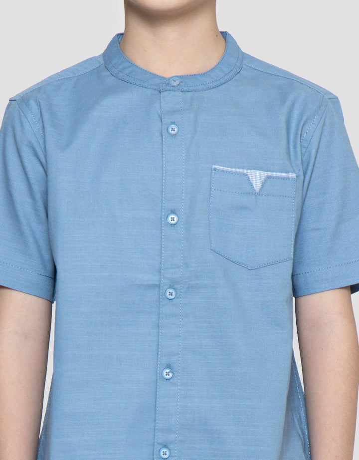 Little M Solid Slub Boys Koko Shirt