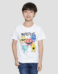 Little M Kaos Lengan Pendek Anak Laki-laki Print Monster